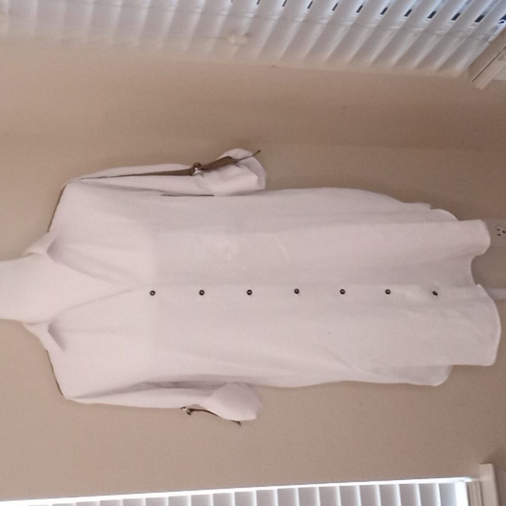 Zara v neck button down blouse